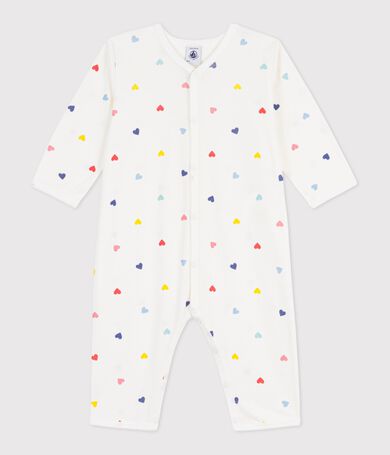 Pyjama b&eacute;b&eacute; en coton sans pieds imprim&eacute; c&oelig;urs