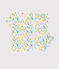 Pyjama fleurs aquarellées petite fille en coton blanc MARSHMALLOW/blanc MULTICO
