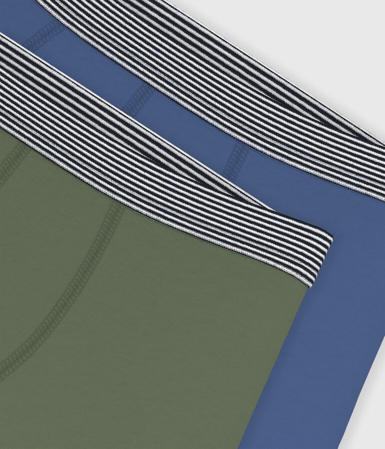 Setje met effen boxershorts voor kinderen in katoen en elastaan multicouleur