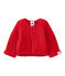 Uniseks babycardigan rood TERKUIT
