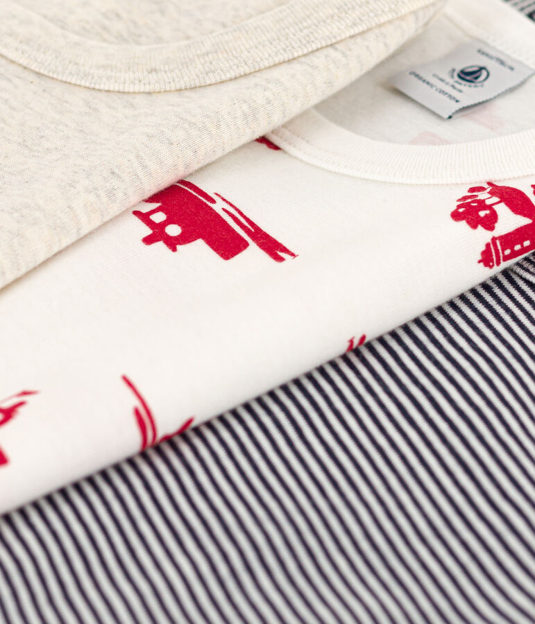 Set van 3 jongenshemdjes met print van Le Havre in katoen multicouleur