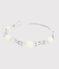 Headband enfant fille blanc MARSHMALLOW/gris ARGENT