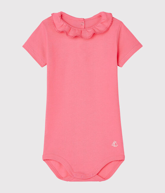 Body bébé fille à collerette rose CUPCAKE