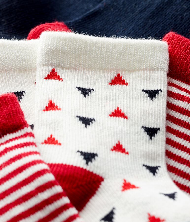 Lot de 3 paires de chaussettes b&eacute;b&eacute; multicouleur