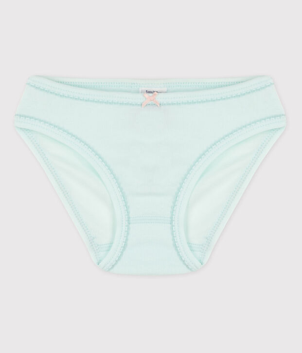 Katoenen meisjesslip blauw