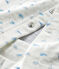 Ensemble 3 pièces bébé mixte en tubique blanc MARSHMALLOW/bleu TOUDOU/ MULTICO