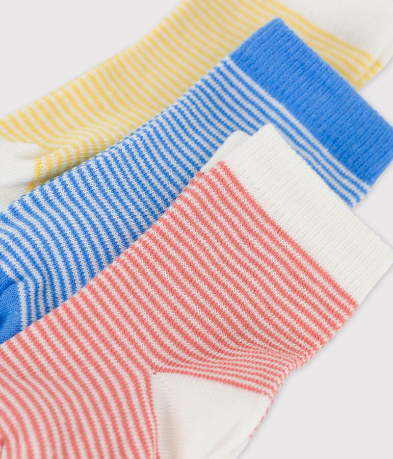 Lot de 3 paires de chaussettes b&eacute;b&eacute; multicouleur