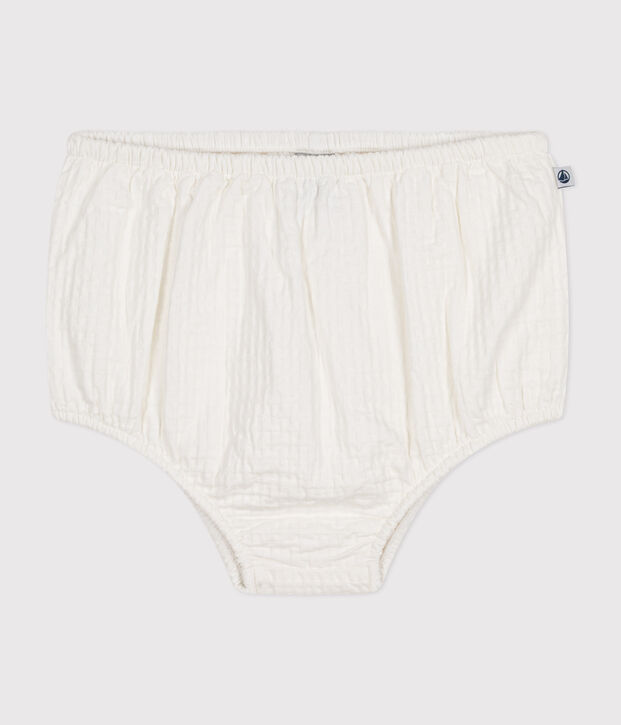 Bloomer en fa&ccedil;onn&eacute; b&eacute;b&eacute; blanc