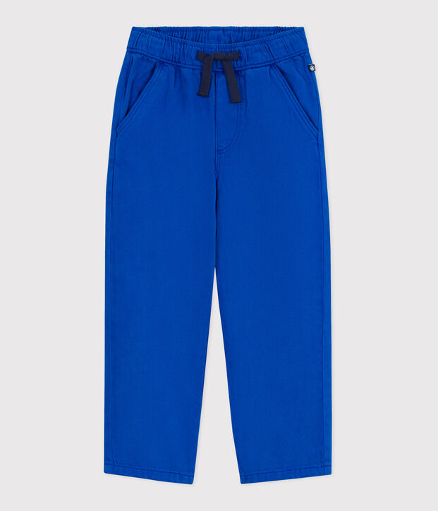 Katoenen kinderbroek blauw