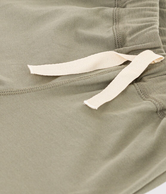 Bermuda en coton enfant garçon vert MARECAGE