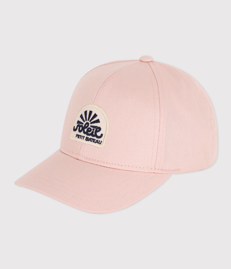 Casquette en denim rose enfant rose