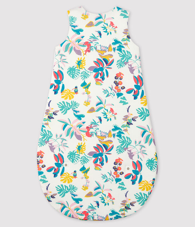 Meeneembare trappelzak voor baby wit/multicouleur