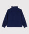 Blouse en velours fin enfant fille BLEU FONCE