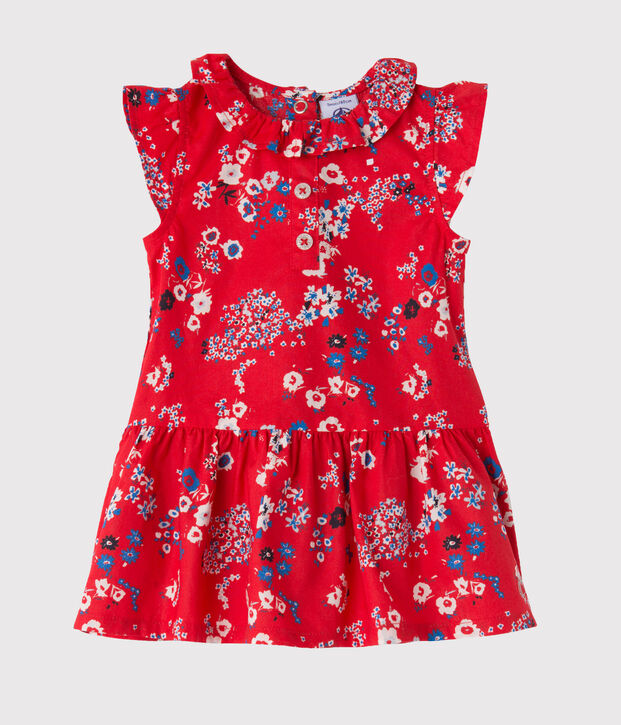Robe b&eacute;b&eacute; fille imprim&eacute;e rood/multicouleur