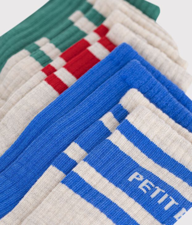 Set van 5 paar sportieve kindersokken in katoen multicouleur