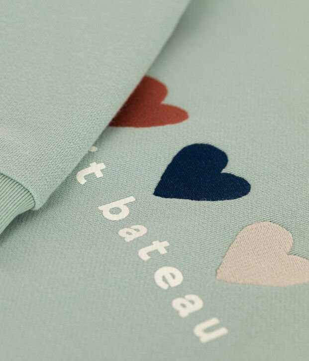 Sweatshirt van fleece voor dames groen