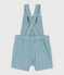 Salopette courte bébé en broderie anglaise vert MIMI