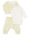 Ensemble trois pièces bébé fille en laine et coton blanc MARSHMALLOW/blanc MULTICO