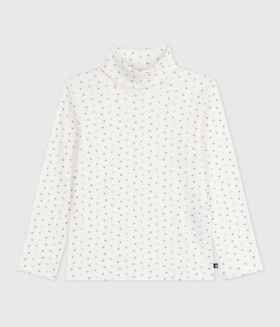Sous-pull enfant en coton imprimé blanc MARSHMALLOW/blanc MULTICO