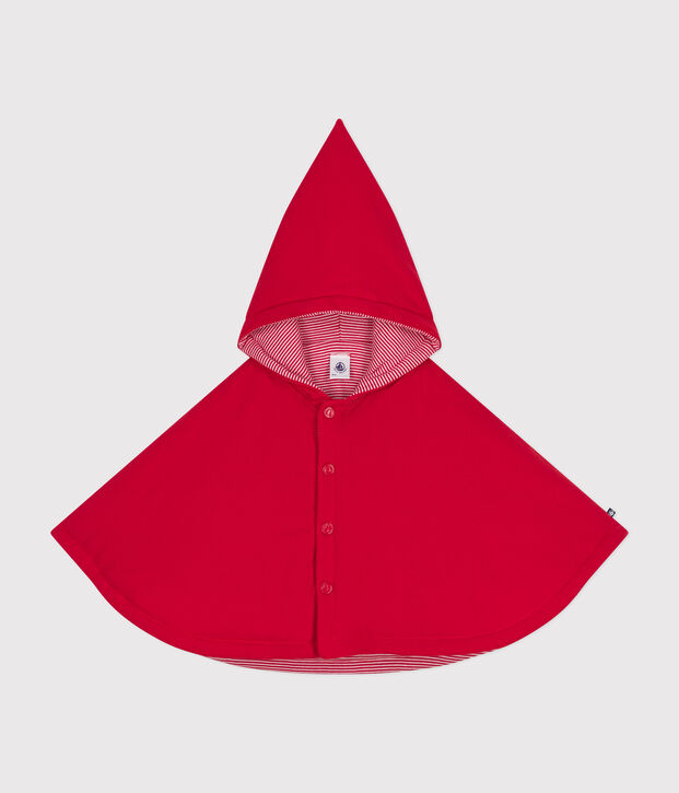Cape in katoen voor baby's rood