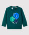 Sweat en molleton bébé. vert PINEDE