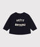 Fleece sweatshirt voor baby's blauw SMOKING