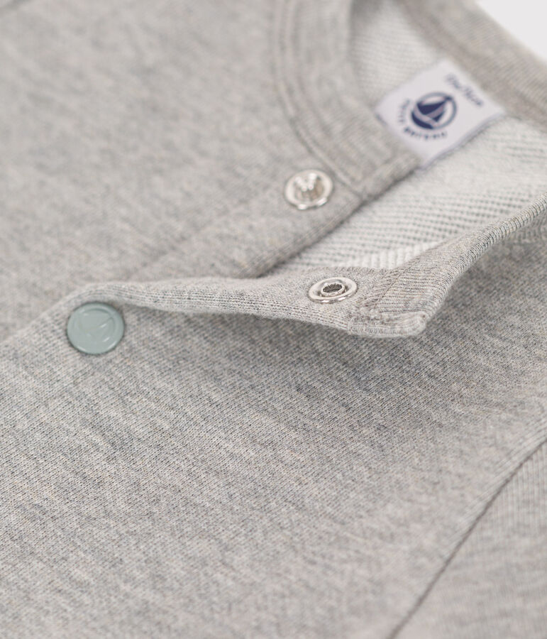 Cardigan en molleton b&eacute;b&eacute; gris CHATON CHINE