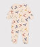 Pyjama imprimé en coton bébé blanc AVALANCHE/ MULTICO