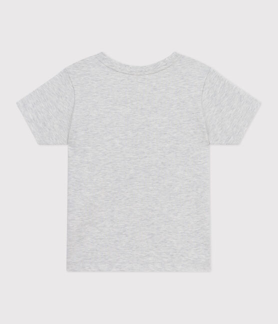 Katoenen T-shirt met korte mouwen en print voor kinderen grijs BELUGA CHINE