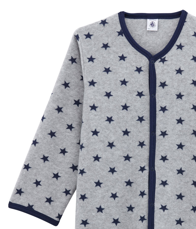 Combinaison petit gar&ccedil;on en polaire gris SUBWAY/bleu LOGO