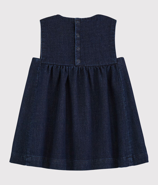 Molton jurk voor babymeisjes blauw JEANS