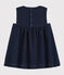 Molton jurk voor babymeisjes blauw JEANS