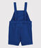 Salopette courte bébé garçon bleu SURF