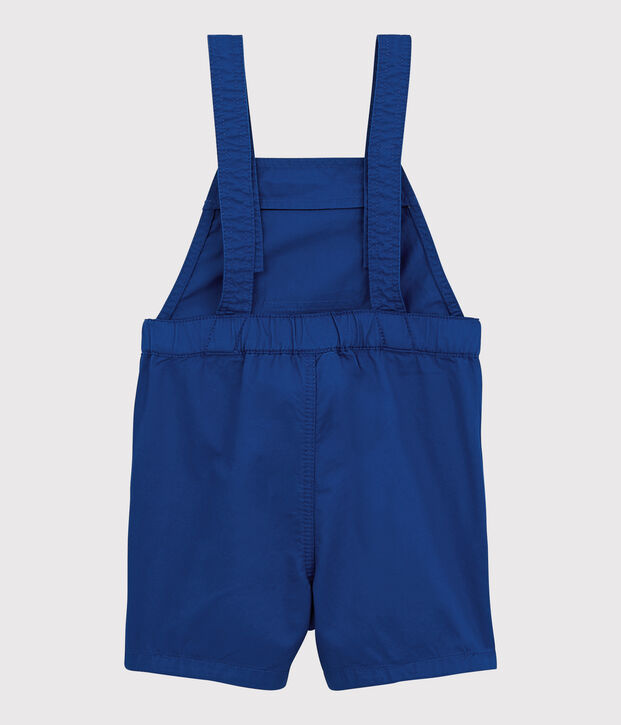 Salopette courte b&eacute;b&eacute; gar&ccedil;on bleu
