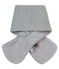 Uniseks jacquardgebreide sjaal grijs SUBWAY/wit MARSHMALLOW