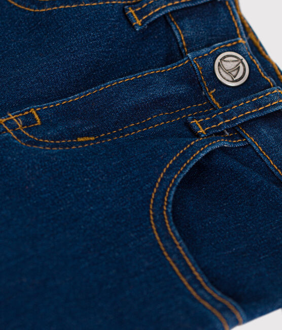 Pantalon slim en denim enfant fille bleu DENIM BLEU