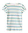 Marinegestreept meisjes-T-shirt wit MARSHMALLOW/blauw MIMI