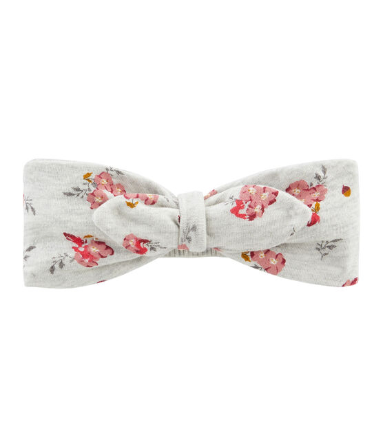 Haarband voor baby meisje grijs BELUGA/wit MULTICO