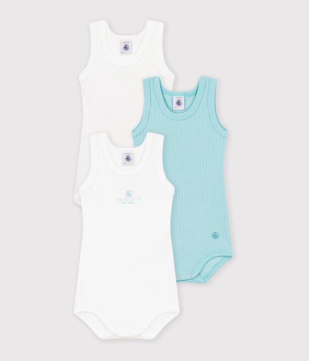 Lot de 3 bodies d&eacute;bardeurs b&eacute;b&eacute; multicouleur