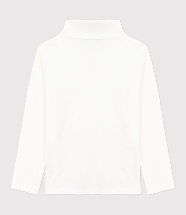 Sous-pull enfant en coton uni blanc