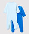 Set van 2 fluwelen babypyjama's variante 1
