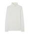 Sous-pull femme en coton léger blanc MARSHMALLOW