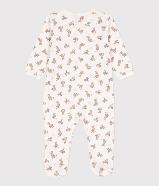 Dors-bien imprimé en coton blanc MARSHMALLOW/blanc MULTICO