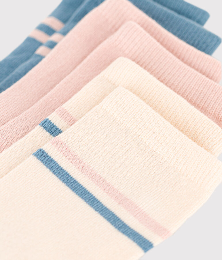 Set van 3 paar sportieve kindersokken in katoen multicouleur