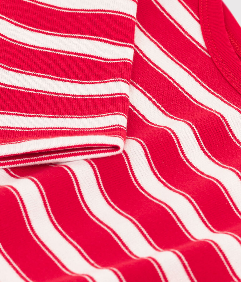 Marini&egrave;re en coton &eacute;pais enfant fille / gar&ccedil;on rouge PEPS/blanc MARSHMALLOW