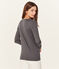 Tee-shirt manches longues femme en coton sea island gris MAKI