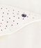 Carré de bain bébé en coton blanc MARSHMALLOW/rouge TERKUIT