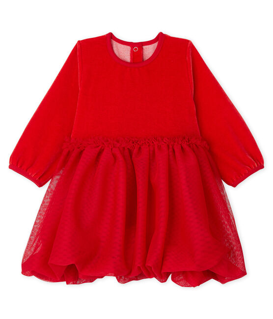 Robe rouge bébé fille