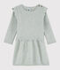 Robe bébé fille en laine et coton
