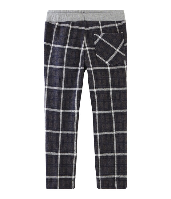 Mesh broek met ruitjes jongens zwart CITY/blauw SMOKING/ MARSHMALLOW